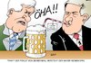 Cartoon: Länderfinanzausgleich (small) by Erl tagged länderfinanzausgleich,geberländer,bayern,hessen,baden,württemberg,nehmerländer,berlin,seehofer,wowereit,bier,maß,spaß,strohhalm,durst