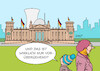 Cartoon: Laufzeitverlängerung (small) by Erl tagged politik,bundestag,beschluss,laufzeitverlängerung,atomkraftwerke,befristet,energiekrise,krieg,russland,ukraine,energie,gas,knappheit,karikatur,reichstag,kuppel,kind,mutter,erl