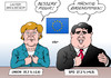 Cartoon: Lauter Wahlsieger (small) by Erl tagged europawahl,eu,europa,deutschland,union,verluste,mehrheit,spd,gewinne,abnahme,zunahme,gewicht,groko,große,koalition,merkel,gabriel