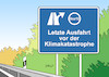 Cartoon: Letzte Ausfahrt (small) by Erl tagged politik,ökologie,klima,klimawandel,erderwärmung,weltklimarat,bericht,landnutzung,landwirtschaft,agrarindustrie,agrarwende,viehhaltung,fleischkonsum,co2,reduzierung,energie,verkehr,schiff,flugzeug,fliegen,flugverkehr,auto,autobahn,ausfahrt,karikatur,erl