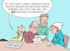 Cartoon: Liberales Profil (small) by Erl tagged politik,wahl,berlin,abgeordnetenhaus,fdp,scheitern,fünf,protent,hürde,wiedereinzug,bundespolitik,bundesregierung,ampel,liberales,profil,bau,straßen,autobahnen,lindner,scholz,habeck,michel,karikatur,erl