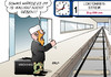 Cartoon: Lokführerstreik Dschihadist (small) by Erl tagged lokführerstreik,tarif,tarifverhandlungen,gewerkschaft,gdl,bahn,zug,streik,deutschland,dschihadist,reise,dschihad,is,kalifat,krieg,terror,ausreise,einreise