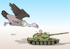 Cartoon: Luftwaffe (small) by Erl tagged politik,krieg,angriff,angriffskrieg,wladimir,putin,russland,ukraine,westen,usa,eu,sanktionen,finanzen,swift,energie,pleite,staatspleite,pleitegeier,luftwaffe,panzer,karikatur,erl