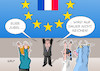 Cartoon: Macron (small) by Erl tagged frankreich,wahl,präsidentschaftswahl,sieger,emmanuel,macron,en,marche,präsident,europafreundlich,eu,hoffnungsträger,jubel,europa,stier,bundeskanzlerin,angela,merkel,unterstützung,reformen,verhinderung,marine,le,pen,rechtspopulismus,rechtsextremismus,nationalismus,rassismus,abschottung,karikatur,erl