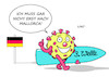 Cartoon: Mallorca (small) by Erl tagged politik,corona,virus,pandemie,covid19,dritte,welle,lockdown,öffnung,lockerung,reisen,urlaub,mallorca,surfen,surfbrett,karikatur,erl