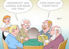 Cartoon: Mann und Frau (small) by Erl tagged ehe,für,alle,gleichgeschlechtlich,homoehe,homosexualität,schwule,lesben,heterosexualität,abstimmung,bundestag,mehrheit,spd,linke,grüne,teile,cdu,csu,gegner,konservative,mann,und,frau,kinder,tradition,familienbild,stammtisch,stammtischparole,karikatur,erl