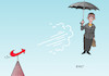 Cartoon: Mary Poppins (small) by Erl tagged politik,thüringen,landtag,wahl,ministerpräsident,fdp,stimmen,afd,björn,höcke,rechtsextremismus,flügel,cdu,annegret,kramp,karrenbauer,führungsschwäche,krise,rückzug,parteivorsitz,kanzlerkandidatur,sturmtief,sabine,wind,mary,poppins,karikatur,erl