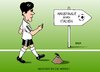 Cartoon: Meistert er die Hürde? (small) by Erl tagged fußball,em,europameisterschaft,halbfinale,deutschland,italien,bundestrainer,joachim,jogi,löw,maulwurf