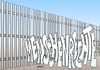 Cartoon: Menschenrechte I (small) by Erl tagged bericht,amnesty,international,menschenrechte,flüchtlinge,eu,egoismus,zaun,grenze,balkanroute,rechtspopulismus,rechtsextremismus,sachsen,karikatur,erl