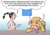 Cartoon: Menschlichkeit (small) by Erl tagged flüchtlinge,eu,gipfel,europa,stier,menschlichkeit,politik,sachpolitik,asylrecht,solidarität,karikatur,erl