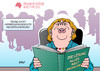 Cartoon: Merkel Buchmesse (small) by Erl tagged frankfurter,buchmesse,frankfurt,bücher,neuerscheinungen,autor,autoren,wunsch,sehnsucht,lösung,weltprobleme,flucht,flüchtlinge,syrien,krieg,bundeskanzlerin,angela,merkel,karikatur,erl