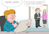 Cartoon: Merkel Maaßen (small) by Erl tagged politik,bundesamt,für,verfassungsschutz,hans,georg,maaßen,interview,bild,zeitung,ausschreitungen,chemnitz,rechtsextremismus,hetzjagden,relativierung,zweifel,aussage,bundeskanzlerin,angela,merkel,cdu,unterstützung,innenminister,horst,seehofer,csu,verfassung,grundgesetz,afd,nähe,rücktritt,entlassung,karikatur,erl