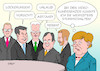 Cartoon: Merkel Ministerpräsidenten (small) by Erl tagged politik,corona,virus,pandemie,treffen,bundeskanzlerin,angela,merkel,ministerpräsidenten,kanzleramt,ramelow,söder,kretschmann,laschet,kretschmer,regelungen,lockerungen,unterschiede,coronazeit,videokonferenz,stummschalten,karikatur,erl