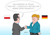 Cartoon: Merkel Polen (small) by Erl tagged politik,deutsch,polnisch,regierungskonsultation,regierung,besuch,polen,ministerpräsident,mateusz,morawiecki,bundeskanzlerin,angela,merkel,nachfolge,cdu,vorsitz,partei,diskussion,favorit,friedrich,merz,erzfeind,rivale,vergangenheit,karikatur,erl