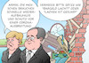 Cartoon: Merkel und Laschet (small) by Erl tagged politik,klima,klimawandel,erderwärmung,extremwetter,starkregen,hochwasser,rheinland,pfalz,nordrhein,westfalen,nrw,besuch,bundeskanzlerin,angela,merkel,cdu,ministerpräsident,kanzlerkandidat,union,armin,laschet,missgeschick,lachen,scherzen,wiedraufbauhilfe,geld,gefahr,corona,hotspot,bargeld,gesundheit,karikatur,erl