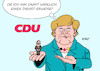Cartoon: Merkel unterstützt Laschet (small) by Erl tagged politik,wahl,bundestagswahl,2021,wahlkampf,kanzlerkandidat,union,cdu,csu,armin,laschet,umfragen,absturz,unterstützung,bundeskanzlerin,angela,merkel,beliebtheit,größe,karikatur,erl