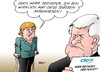 Cartoon: Merkel Zuwanderung (small) by Erl tagged csu,armut,zuwanderung,armutszuwanderung,freizügigkeit,eu,betrug,sanktion,bayern,ministerpräsident,horst,seehofer,bundeskanzlerin,angela,merkel,ski,skilanglauf,sturz,beckenbruch,krücken,stütze,sozialsystem