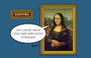 Cartoon: Merza Lisa (small) by Erl tagged politik,einbruch,louvre,diebstahl,raub,cdu,diskussion,brandmauer,afd,merz,mona,lisa,karikatur,erl