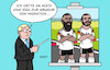 Cartoon: Migrationsabwehr (small) by Erl tagged politik,europa,deutschland,flüchtlinge,flucht,vertreibung,asylpolitik,druck,rechtspopulismus,rechtsextremismus,abschiebungen,drittstaatenlösung,asylverfahren,drittstaaten,ruanda,albanien,ziel,abwehr,migration,sport,fußball,europameisterschaft,em,2024,nationalmannschaft,abwehrspieler,weltklasse,antonio,rüdiger,jonathan,tah,migrationshintergrund,karikatur,erl