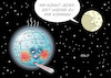 Cartoon: Mond Klima (small) by Erl tagged politik,astronomie,raumfahrt,fünfzig,jahre,mondlandung,apollo,11,usa,mond,neil,armstrong,edwin,buzz,aldrin,michael,collins,erde,2019,probleme,klimawandel,erderwärmung,rechtspopulismus,rechtsextremismus,nationalismus,rassismus,präsident,donald,trump,menschen,asyl,karikatur,erl