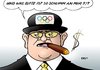 Cartoon: München lehnt Olympia ab (small) by Erl tagged olympia,olympische,spiele,winterspiele,münchen,2022,abstimmung,bürger,ablehnung,kommerz,geld,geldgier,geschäft,euro,dollar,umwelt,umweltschutz,umweltzerstörung,ioc,zigarre,sport