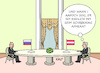 Cartoon: Nehammer bei Putin (small) by Erl tagged politik,krieg,angriff,überfall,russland,ukraine,diplomatie,karl,nehammer,bundeskanzler,österreich,besuch,gespräch,wladimir,putin,kreml,tisch,offenheit,härte,karikatur,erl