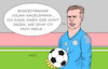 Cartoon: Neuers Bundestrainer (small) by Erl tagged politik,sport,fußball,deutschland,nationalmannschaft,entlassung,bundestrainer,hansi,flick,nachfolger,julian,nagelsmann,extrainer,fc,bayern,münchen,konflikt,kapitän,nationaltorhüter,manuel,neuer,freude,vorfreude,karikatur,erl