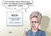 Cartoon: NSA-Ausschuss (small) by Erl tagged nsa,geheimdienst,usa,überwachung,abhöraffäre,überwachen,abhören,whistleblower,edward,snowden,zeuge,untersuchungsausschuss,deutschland,internet,telefon,smartphone,email,liste