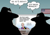 Cartoon: NSA-Ausschuss (small) by Erl tagged nsa,untersuchungsausschuss,geheimdiens,usa,überwachung,abhöraffäre,eu,deutschland,internet,telefon,email,smartphone,aufarbeitung,ausschuss,vorsitz,clemens,binninger,cdu,streit,vorladung,zeuge,edward,snowden,whistleblower