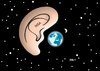 Cartoon: NSA (small) by Erl tagged nsa,geheimdienst,usa,überwachung,weltweit,erde,mond,weltall,ohr