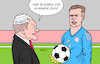 Cartoon: Nummer Eins (small) by Erl tagged politik,eu,europawahl,abstrafung,bundesregierung,ampel,spd,grüne,fdp,bundeskanzler,olaf,scholz,forderung,neuwahl,kanzlerkandidat,boris,pistorius,sport,fußball,europameisterschaft,em,deutschland,diskussion,nummer,eins,tor,manuel,neuer,fehler,patzer,ersatz,marc,andre,ter,stegen,karikatur,erl
