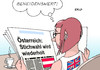 Cartoon: Österreich Großbritannien (small) by Erl tagged österreich,wahl,bundespräsident,auszählung,schlamperei,verfassungsgericht,urteil,wiederholung,beneidenswert,großbritannien,brexit,chaos,spaltung,alt,jung,england,wales,schottland,nordirland,regierung,premierminister,rücktritt,krise,karikatur,erl