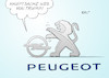 Cartoon: Opel Peugeot (small) by Erl tagged auto,automobilbau,autobauer,opel,verlust,minus,usa,deutschland,gerücht,übernahme,psa,peugeot,frankreich,donald,trump,rechtspopulismus,unberechenbarkeit,ungewissheit,arbeitsplätze,wirtschaft,industrie,karikatur,erl