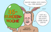 Cartoon: Osterhase (small) by Erl tagged politik,verkehr,tarifverhandlungen,bahn,gewerkschaft,gdl,lokführer,chef,claus,weselsky,streik,warnstreik,wellenstreik,streikwelle,ärger,mühe,fahrgast,fahrgäste,bahnkundin,bahnkunde,verhandlungen,einigung,35,stunden,woche,arbeitszeit,osterei,osterhase,ei,ostern,karikatur,erl