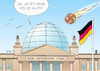 Cartoon: Rechtsextremismus (small) by Erl tagged politik,bundestag,diskussion,rechtsextremismus,rechtsterrorismus,gefahr,demokratie,spät,erkenntnis,reichstag,kuppel,einschlag,meteorit,hakenkreuz,sehen,karikatur,erl