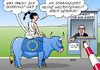 Cartoon: PKW-Maut (small) by Erl tagged pkw,maut,ausländer,deutschland,csu,verkehrsminister,alexander,dobrindt,wahlkampf,versprechen,wähler,umsetzung,eu,recht,skepsis,bedenken,weltoffenheit,strapaze,gebühr,auto,geld,straße,infrastruktur