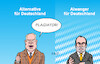 Cartoon: Plagiator (small) by Erl tagged politik,kundgebung,bayern,erding,kabarettistin,monika,gruber,redner,markus,söder,csu,hubert,aiwanger,freie,wähler,wortwahl,kopie,afd,alternative,für,deutschland,rechtspopulismus,rechtsextremismus,plagiat,plagiator,karikatur,erl