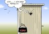 Cartoon: Pofalla (small) by Erl tagged cdu,streit,abstimmung,euro,rettungsschirm,abweichler,bosbach,beschimpfung,fresse,scheiße,mobbing,gewissen,abgeordnete,volk,grundgesetz,wc,klo,durchfall