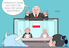 Cartoon: Polen (small) by Erl tagged politik,polen,wahl,präsident,sieg,amtsinhaber,duda,pis,partei,graue,eminenz,jaroslaw,kaczynski,abbau,demokratie,justiz,pressefreiheit,fernsehen,marionetten,eu,europa,stier,zuschauer,ärger,karikatur,erl