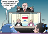 Cartoon: Polen EU (small) by Erl tagged polen,regierung,pis,partei,jaroslaw,kaczynski,konservativ,reaktionär,staatsstreich,entmachtung,verfassungsgericht,medien,fernsehen,tvp,marionetten,theater,eu,zuschauer,eingreifen,stier,europa,karikatur,erl