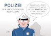 Cartoon: Polizei (small) by Erl tagged politik,gesellschaft,polizei,dienststellen,hessen,frankfurt,main,verdacht,polizisten,rechtsextremismus,bedrohung,rechtsanwältin,tochter,muslima,verherrlichung,verharmlosung,nsu,rechtsterrorismus,volksverhetzung,aufgabe,verteidigung,rechtsstaat,karikatur,erl