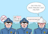 Cartoon: Polizei Stuttgart (small) by Erl tagged politik,corona,virus,pandemie,covid19,coronaleugner,querdenker,impfgegener,verschwörungstheorie,demonstration,stuttgart,verstoß,auflagen,abstand,maske,polizei,nachsicht,milde,freund,und,helfer,karikatur,erl