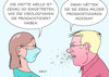 Cartoon: Prognose Dritte Welle (small) by Erl tagged politik,corona,virus,pandemie,covid19,dritte,welle,prognose,virologinnen,virologen,exakt,genau,coronaleugner,querdenker,feindbild,wissenschaft,sündenbock,maske,maskenverweigerer,karikatur,erl