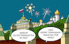 Cartoon: Putin feiert (small) by Erl tagged politik,kanzler,merz,kritik,trump,irankrieg,rache,truppenabzug,absage,stationierung,tomahawk,raketen,deutschland,feier,kreml,feuerwerk,putin,karikatur,erl