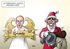 Cartoon: Putin Obama (small) by Erl tagged putin,russland,begnadigung,gnade,gefangene,politisch,pussy,riot,chodorkowski,engel,weihnachtsengel,obama,usa,geheimdienst,nsa,abhöraffäre,maßnahme,rute,santa,claus,weihnachtsmann,weihnachten,präsident,karikatur,erl