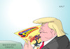 Cartoon: Recht und Gesetz (small) by Erl tagged usa präsident donald trump dekret einreiseverbot verfassung verfassungswidrig gericht richter urteil recht gesetz gesunder menschenverstand macht rechtspopulismus infantil held starker mann superman comic lesen buch karikatur erl