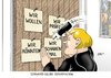 Cartoon: Reformation (small) by Erl tagged reformation,schwarz,gelb,cdu,csu,fdp,vage,absichtserklärungen,luther,thesenanschlag