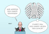 Cartoon: Regierungserklärung (small) by Erl tagged politik,regierung,ampel,spd,grüne,fdp,bundeskanzler,olaf,scholz,bundestag,regierungserklärung,kampf,corona,pandemie,bundesadler,rede,schlaf,karikatur,erl