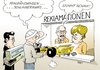 Cartoon: Reklamationen (small) by Erl tagged reklamation,geschenk,schwarz,gelb,cdu,csu,fdp,fehlstart,fehlzündung,schlingerkurs,afghanistan,demokratie,zu,guttenberg,merkel,lammert,kritik