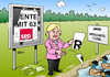 Cartoon: Rente mit 63 (small) by Erl tagged rente,große,koalition,cdu,csu,spd,63,kritik,julia,klöckner,wirtschaft,wirtschaftsflügel,ente,enten,füttern,zerreißen